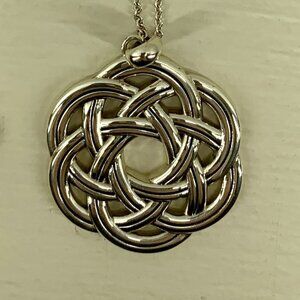 New Brighton Interlok Eternity Circle Necklace JM0900